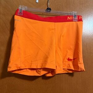 Nike Pro Dri-FIT Orange Shorts
